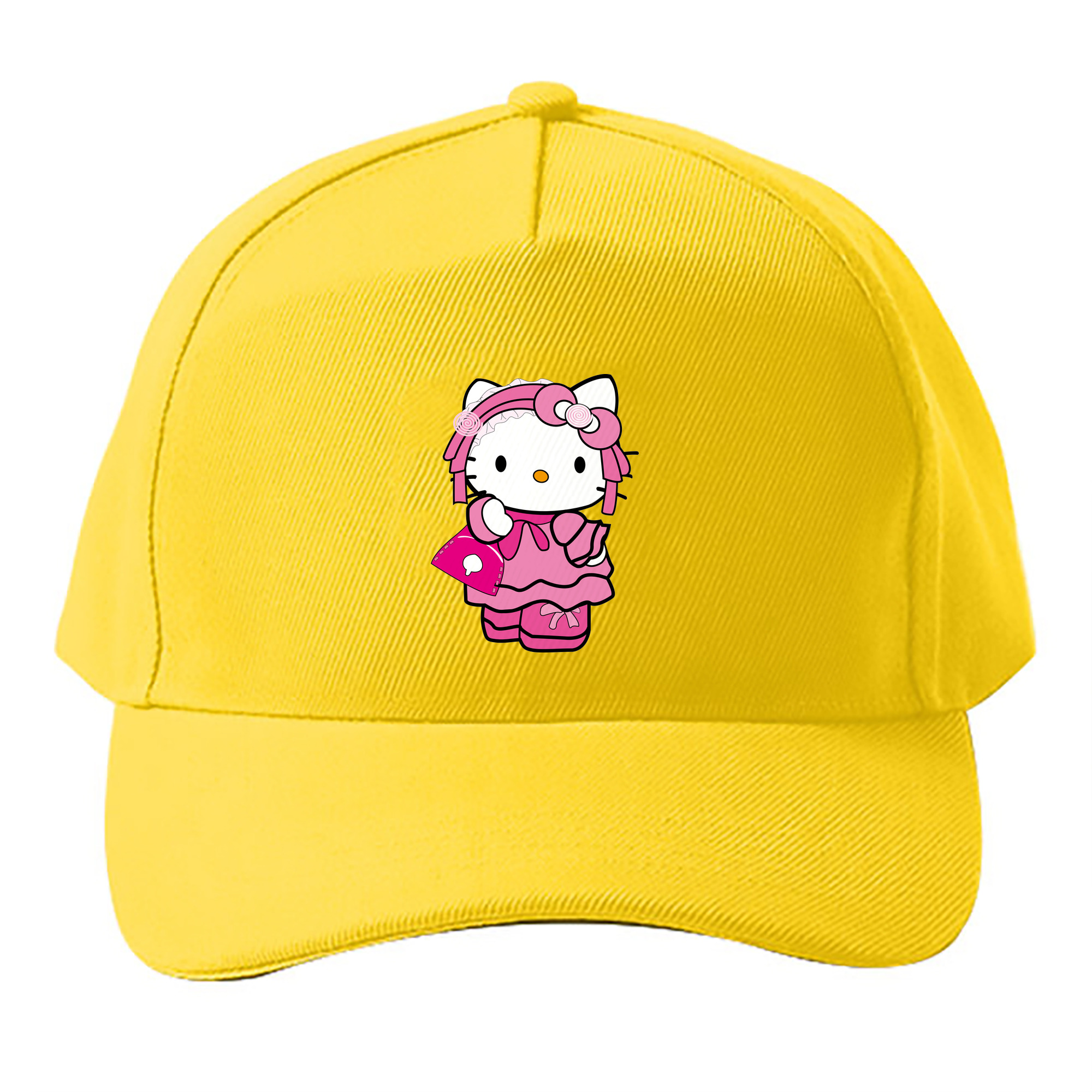 （画像用） Hello Kitty ハローキティ ベースボールキャップ 綿100％ 男女兼用 帽子 スポーツ